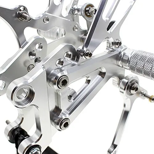 ЧПУ Регулируемая Rearset для Yamaha YZF R125 2008-2013 футов Расслабление ног колышки 2009 2010 2011 2012 подставки для ног - Цвет: Rearset-Silver