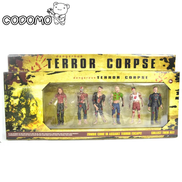 Cheap Resident Evil Zombie Action Figure The Walking Dead Rigor Mortis dangerous terror corpse Models Dolls TV Game Related Toys box