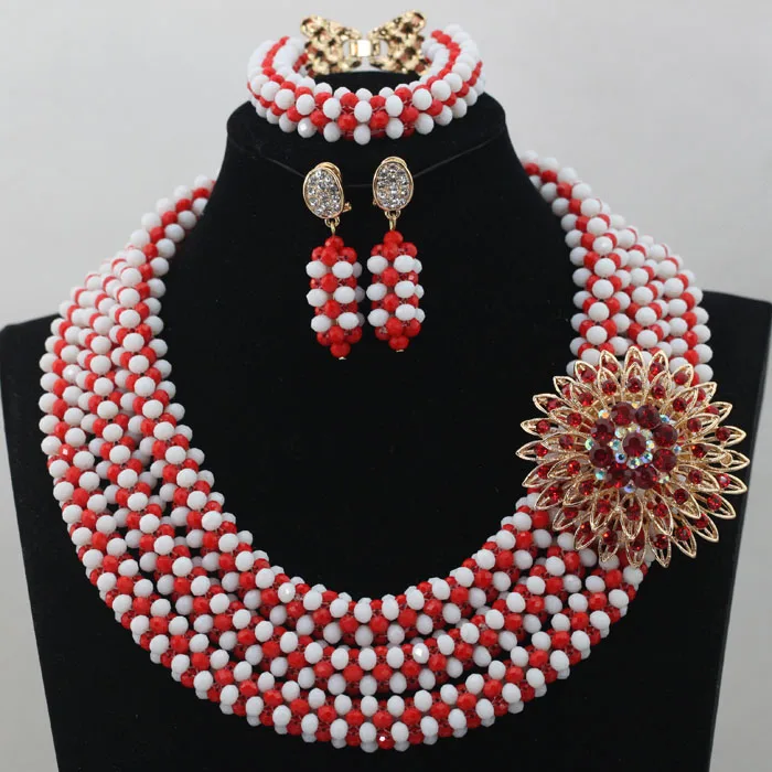 Shining Unique African Beads Jewelry Set New Popular African Beads Set