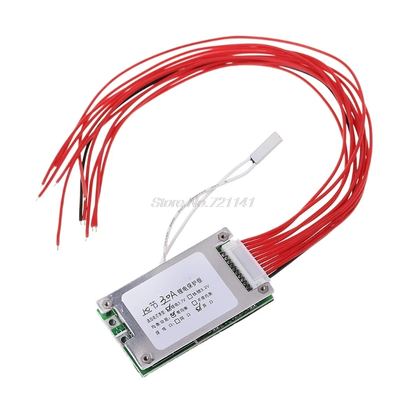 

10 Sections 36V 30A Lithium Battery Protection Board Split Balance Function
