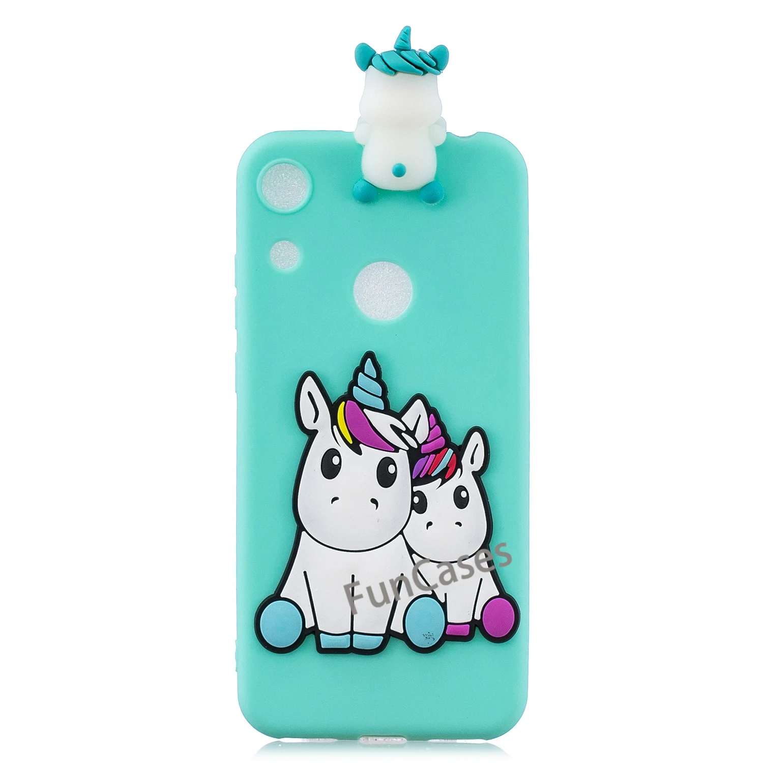 Мягкий силиконовый чехол с 3D рисунком кота собаки панды для huawei Honor 8A s ase