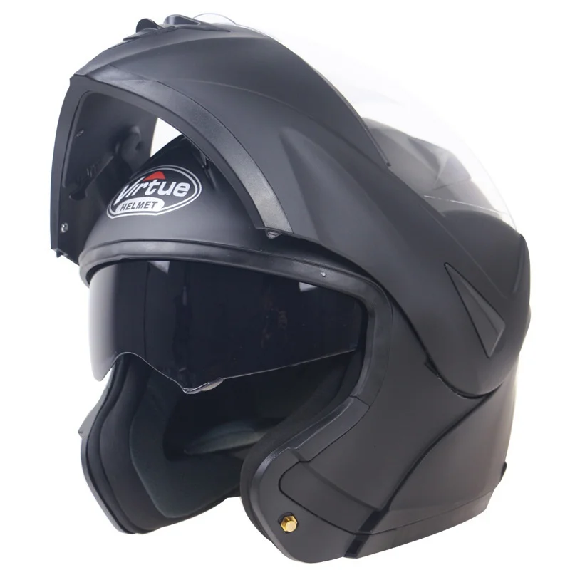 

New Flip Up Racing Modular Helmet Dual Lens MotoRcycle Helmet Full Face Safe Helmets