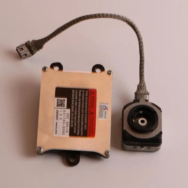 

OEM! DENSO Xenon Headlight D1S/D1R BALLAST HID CONTROL UNIT COMPUTER ECU 031100-3010 10R-020467 with D1S to D2S /D2R SOCKET WIRE