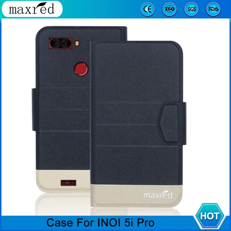 

5 Colors ! INOI 5i Pro Case 2019 High Quality Flip Ultra-thin Luxury Leather Protective Case For INOI 5i Pro Cover Phone
