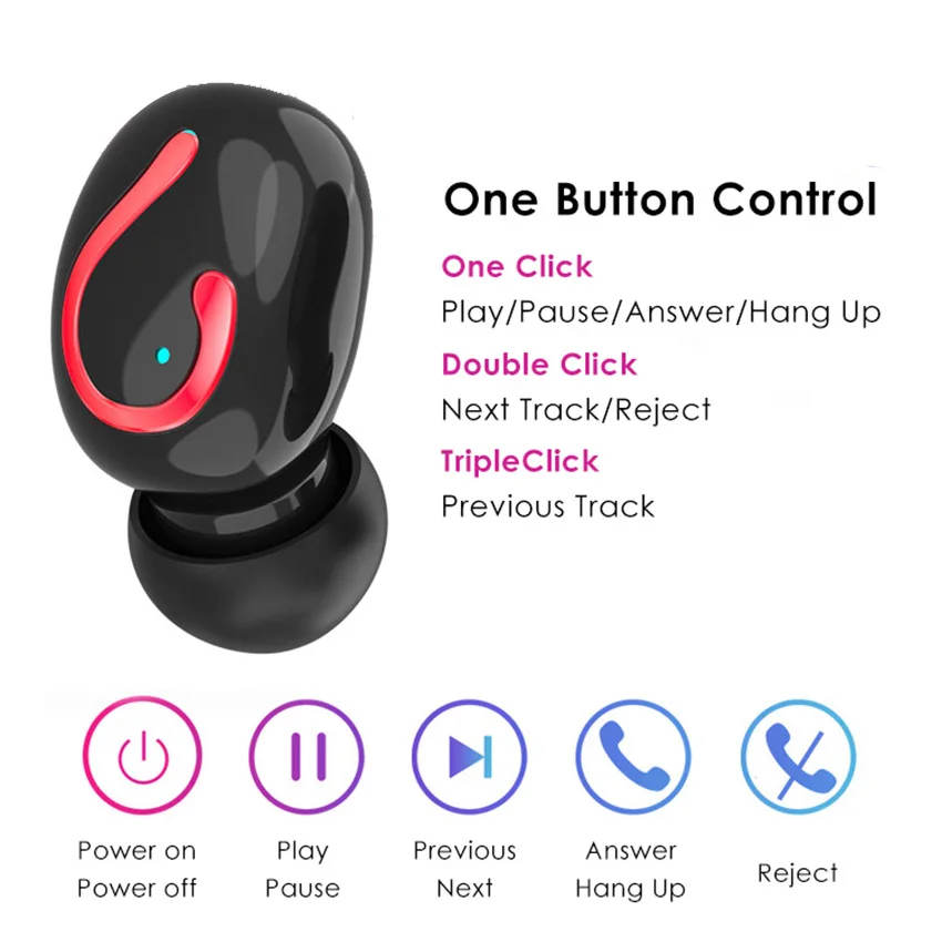 Aimitek Q67 TWS Bluetooth 5,0 наушники мини беспроводные стерео игровые гарнитуры спортивные наушники с микрофоном зарядный чехол PK Q32