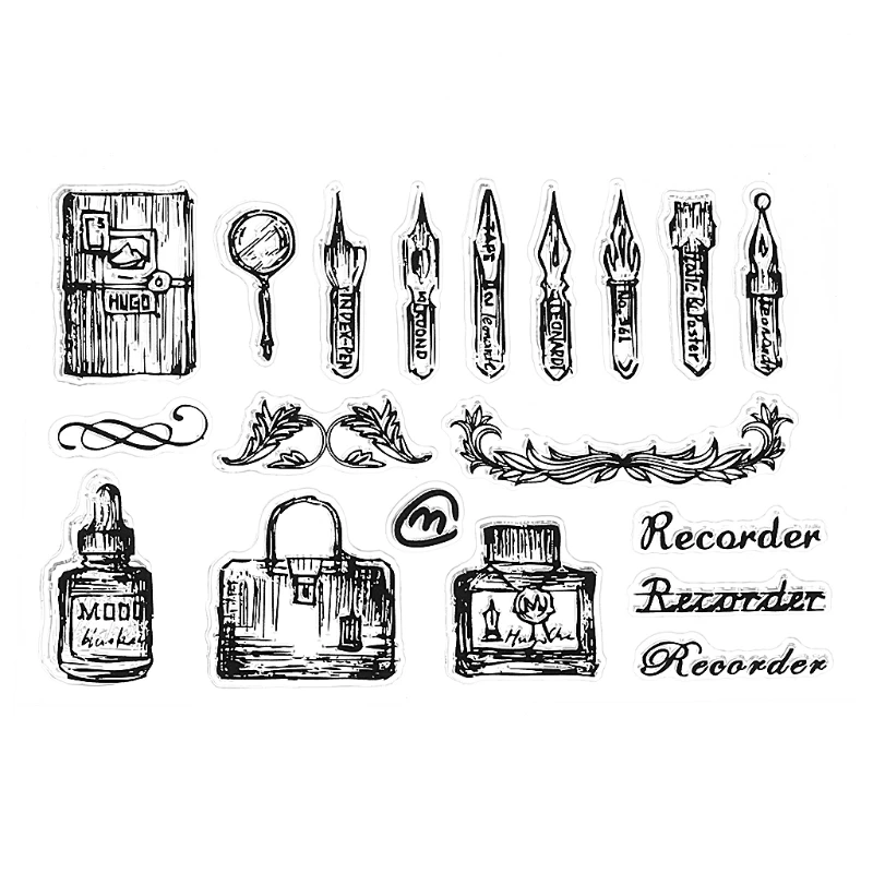 

1PC Transparent Silicone Clear Rubber Stamp Sheet Cling Scrapbooking DIY Gift