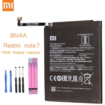 

Original Replacement Xiaomi Battery For Xiaomi Redmi Note7 Note 7 M1901F7C BN4A Genuine Phone Battery Red rice 4000mAh