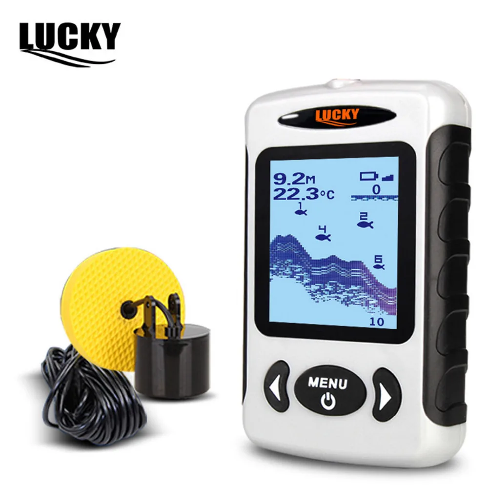 

LUCKY FFW718 Fish Finder Portable Sonar Wired LCD Fish depth Finder Alarm 100M Electronic Fishing Tackle