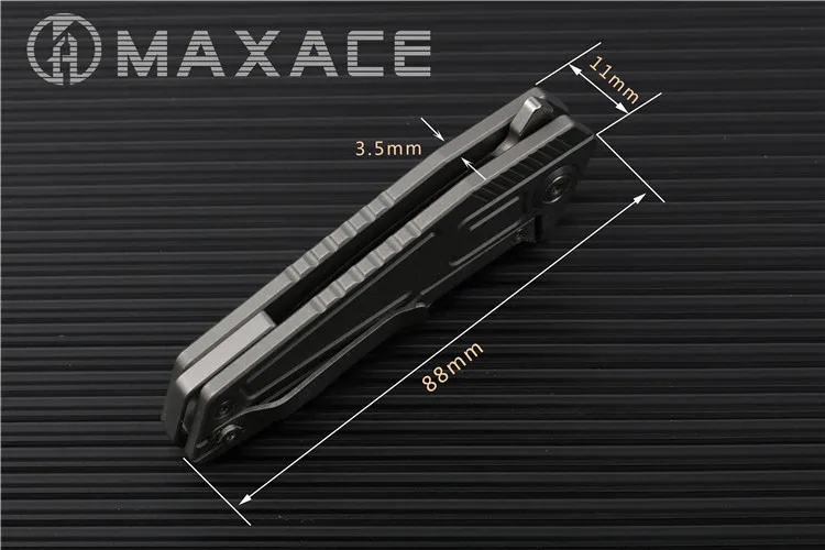 Maxace карманный нож Panzer EDC 14C28N серый лезвие с титановым покрытием