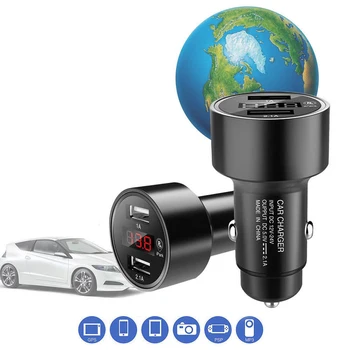 

1 pcs Car Dual USB Charger GPS Detection Locator Tracke Device Electric Cigarette Lighter Car Charger Car Accessories