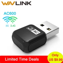 Wavlink AC600 двухдиапазонный Wi-Fi usb Адаптер 2,4G и 5G сетевой адаптер LAN карта wifi адаптер usb wifi ключ сетевая карта с интерфейсом usb