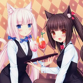 

Oct. Home Textile Nekopara Anime Chocolat & Vanilla One-sided Two-sided Polyester Square Pillow Case Hot Sale Gift New #41421
