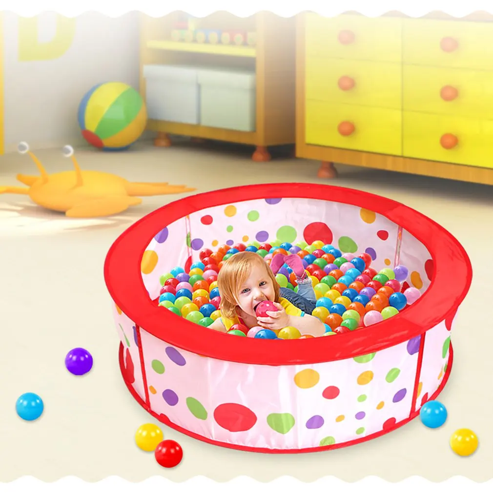 

Round Shape Play Tent Baby Ball Pool For Kids Baby Play House Ball Pool Pit Foldable Folding Indoor Outdoor Cartoon Toy Tents