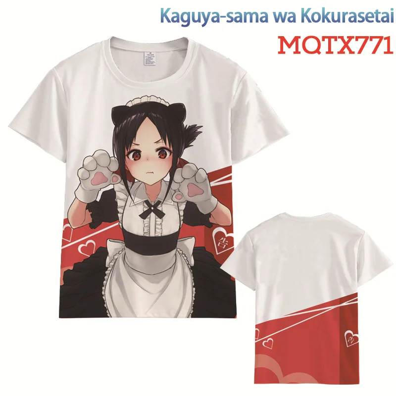 Аниме Cosroad Kaguya sama: Love Is War Shinomiya Chika Fujiwara футболка для косплея мужчин и женщин летняя