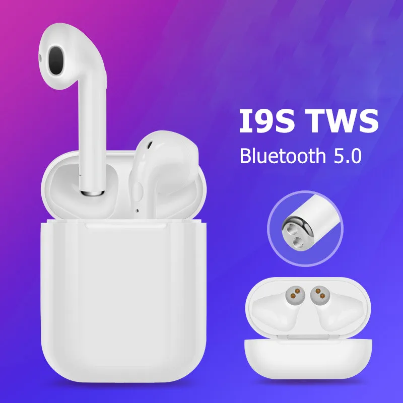 

I9S TWS Wireless Bluetooth Earphone Stereo Earbud Headset With Charging Box Headphones For Iphone Xiaomi Smart Phone PK I7S TWS