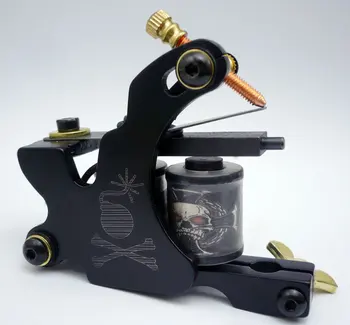 

5Pcs/lot Professional Handmade Tattoo Machine 10 Wrap Coils Iron Cast Frame Custom Tattoo Gun For Liner Shader HTM-6283