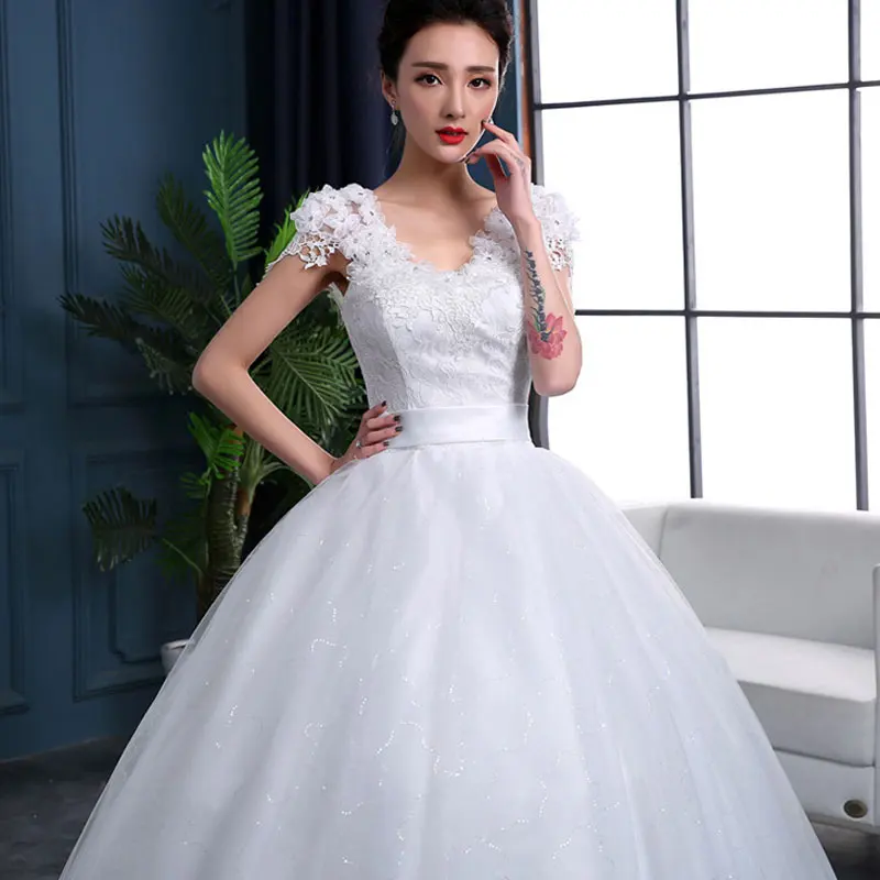 Кружевное белое свадебное платье с v образным вырезом модное сексуальное es brides