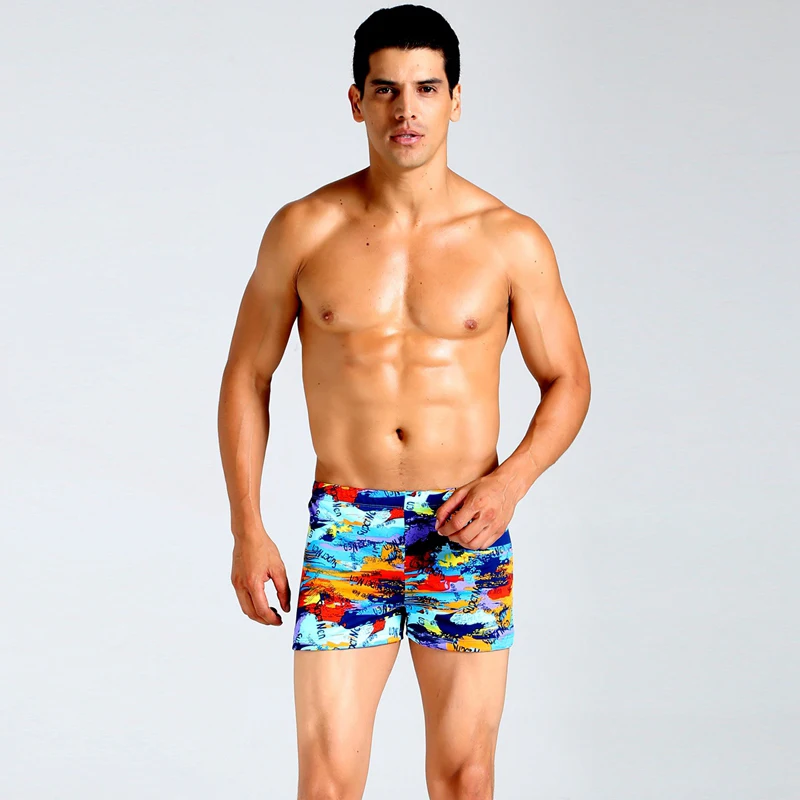 

Professional quality men's swimming shorts men's swimwear low-waisted trunks paired with new men's swimming short 2018 new pants