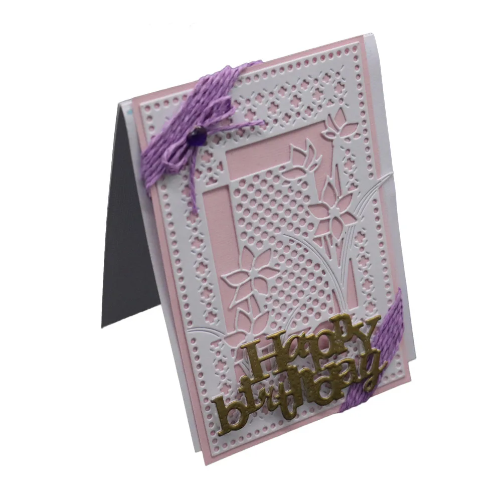  2019 Fashion DIY Album Embossing Scrapbooking Stencils Paper Crafts Metal Birthday Invitation Weddi - 33000651174