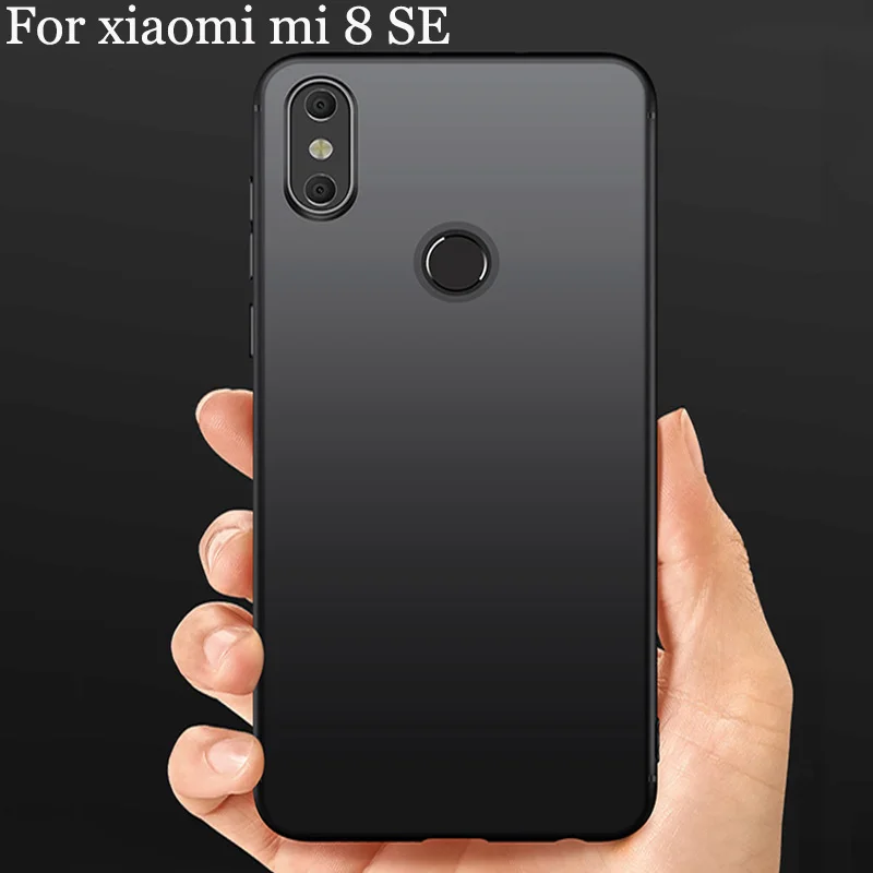 Мягкая обложка mi 8 SE чехол для xiaomi случае задняя крышка матовый телефона Ультра