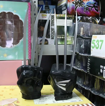 

2pcs Right+Left Super Hero Marvel Wolverine 3 Logan Weapon X Laura Kinney X-23 Adamantium Claw Kid Cosplay 31CM Figure Toys