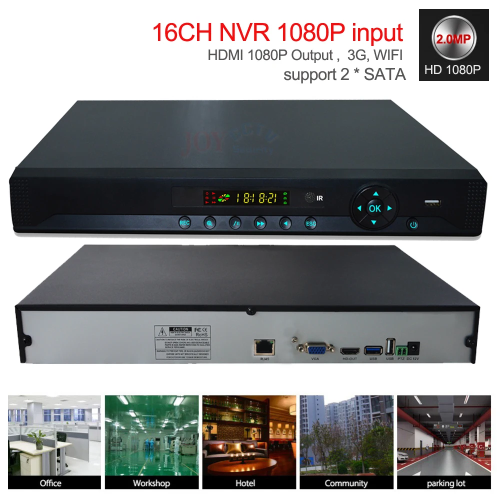Jorankhome наблюдения Onvif NVR 16 ch Полный 1080 p Запись в реальном времени безопасности HI3535 IP сетевой видеорегистратор c выходом HDMI 1080 P CCTV NVR видео Регистраторы