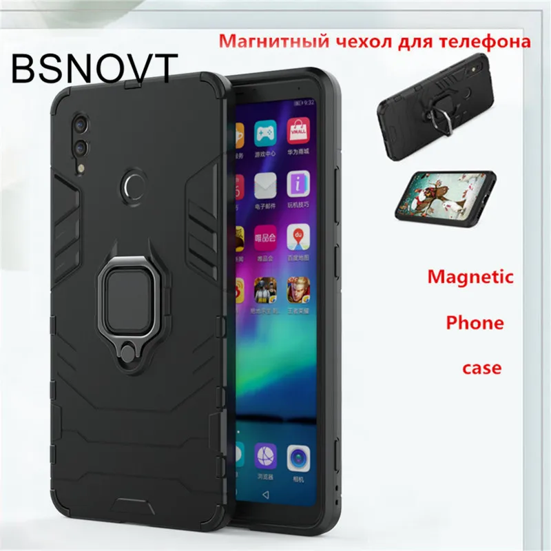 

Huawei Honor Note 10 Magnetic Phone Case For Huawei Honor Note 10 Back Cover TPU+ PC Bumper Case Cover Ring Holder Capa Funda