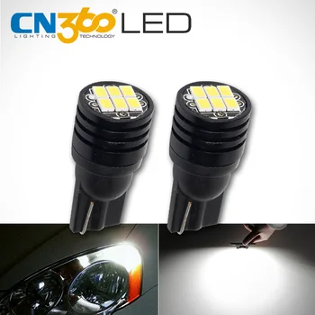 

CN360 2 PCS Super Bright Canbus No Error SMD3020 T10 W5W 168 194 Car LED Reading Mirror License Plate Width light Interior Light
