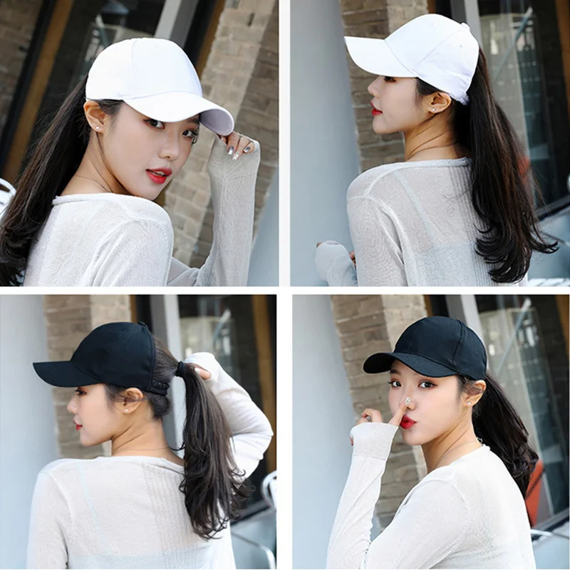 

New Duck Tongue Baseball Cap Ponytail Summer Tennis Cap Sun Protection Visor Camping Cycling Boating Golf LMH66