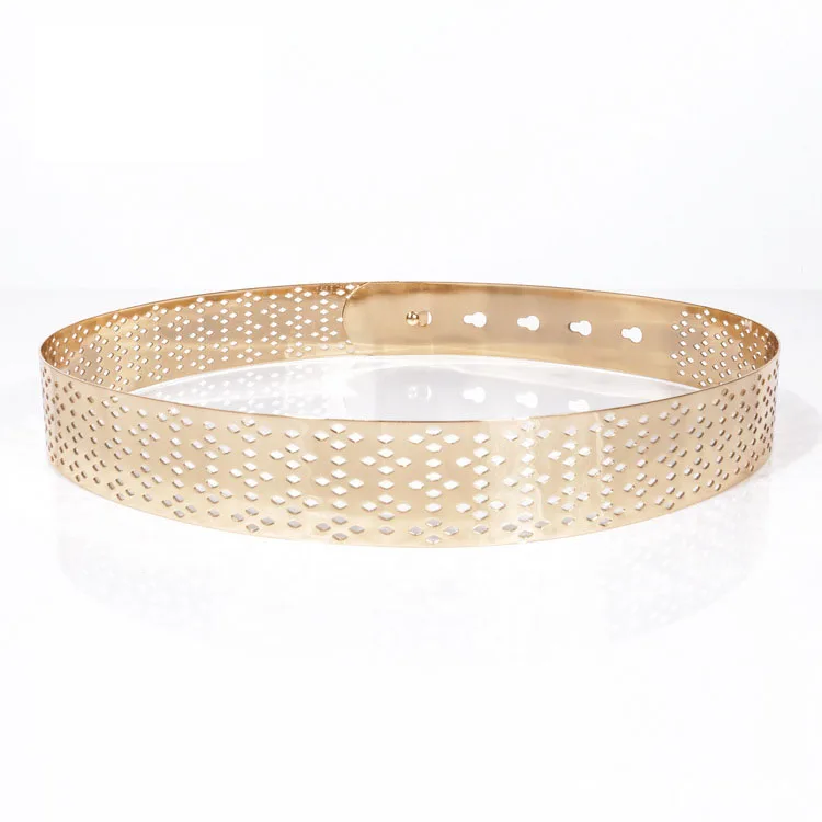 

New Fashion Women Dress belt Gold Metal Mirror Face Belts Wide Self Tie Wrap Around Waist Thin Waistband Accessories BL416