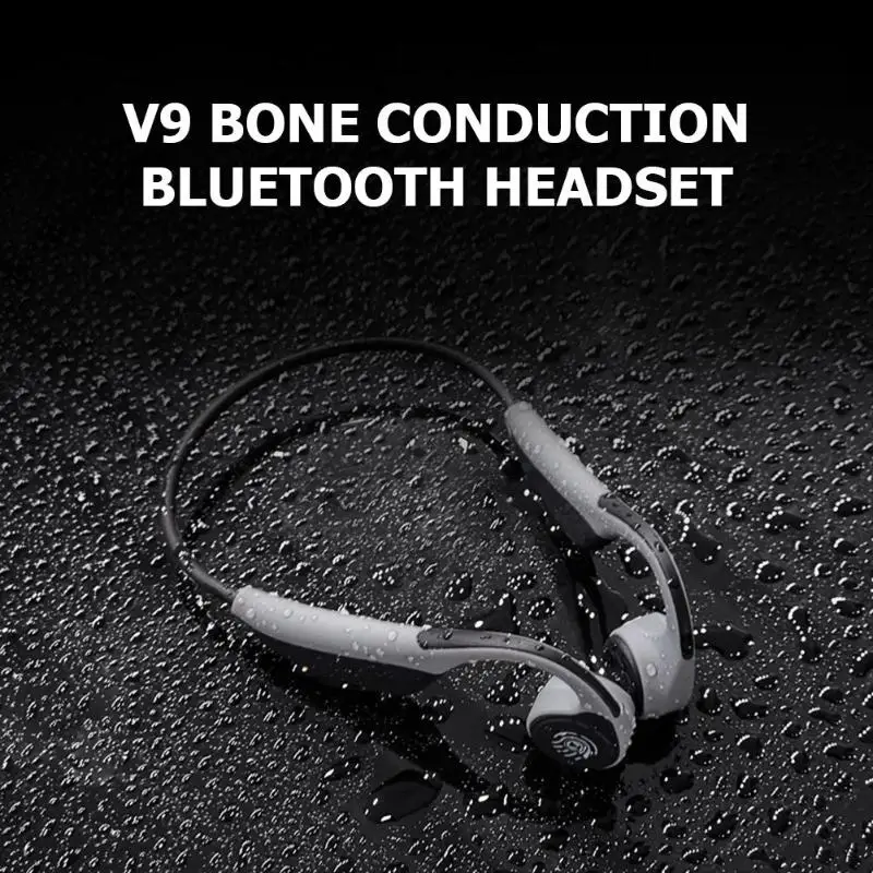 V9 Bluetooth 5,0 головные гарнитуры беспроводные наушники Handsfree гарнитуры титановый сплав и TPE мягкий клей