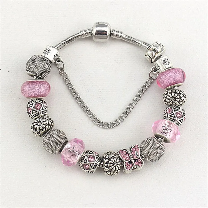 Drop Shipping Korean Style Women Magic Crystal Charm Bracelet-Chain & Murano Glass Bead Of Bead Bracelets Girl Fashion Jewelry
Drop Shipping Korean Style Women Magic Crystal Charm Bracelet-Chain & Murano Glass Bead Of Bead Bracelets Girl Fashion Jewelry