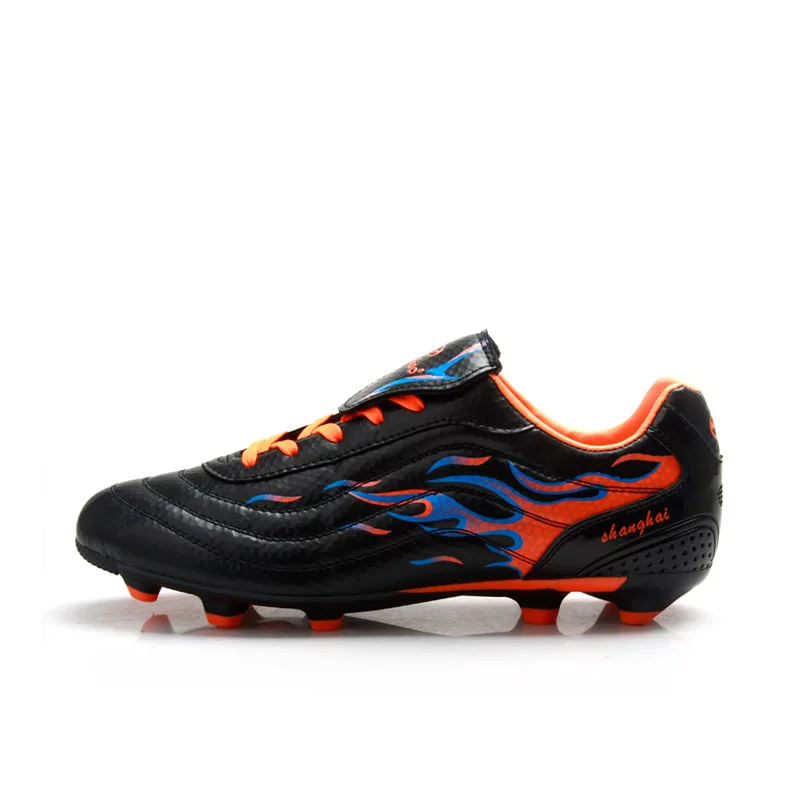 TIEBAO C75535 профессиональные мужские уличные футбольные бутсы, ТПУ Спортивные Гонки футбольные ботинки, спортивная футбольная обувь - Цвет: Black