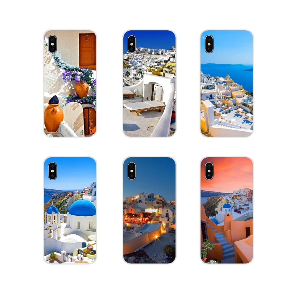 

For Huawei Mate Honor 4C 5C 5X 6X 7 7A 7C 8 9 10 8C 8X 20 Lite Pro Beautiful Oia Santorini Greece Accessories Phone Cases Covers