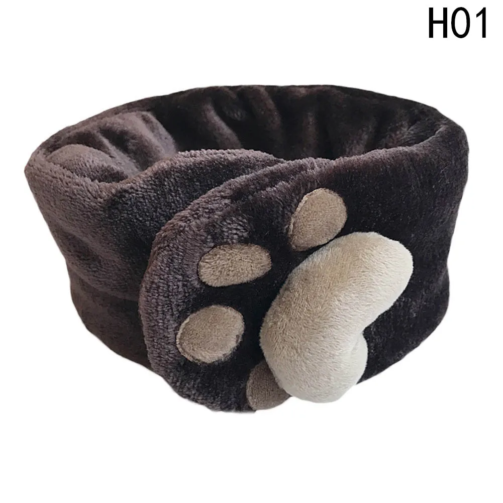 Cartoon Scarves Autumn And Winter children's Warm Plush Around The Neck Scarf Baby Cartoon Thicken Soft Collar