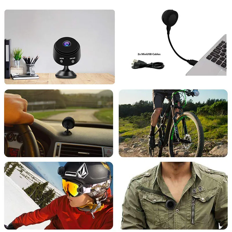 A9 Full HD 1080 P экшн камера с Wi Fi подключением Камера инфракрасный Ночное видение Micro