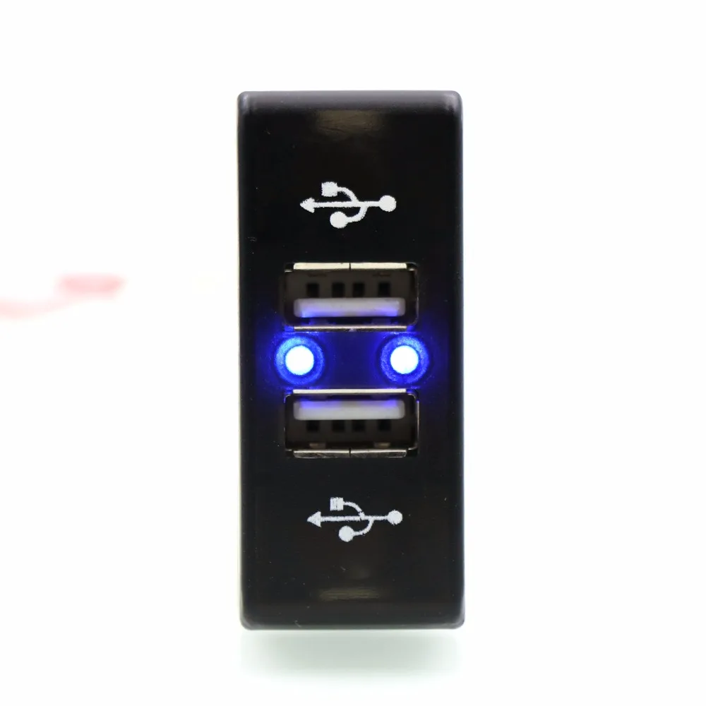 Двойное USB Автомобильное зарядное устройство 5 В 2.1A/2.1A двойной USB разъем питания для смартфона Ipad Iphone использовать для Mercedes Benz Actros MP3, MP4