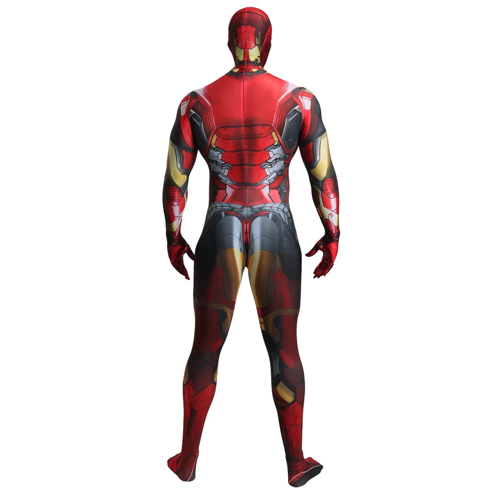 Новые Мстители 4 эндшпиль супергероев Marvel Железный человек Костюмы для косплея Тони Старк для детей и взрослых Зентаи Комбинезоны Боди вечерние костюм