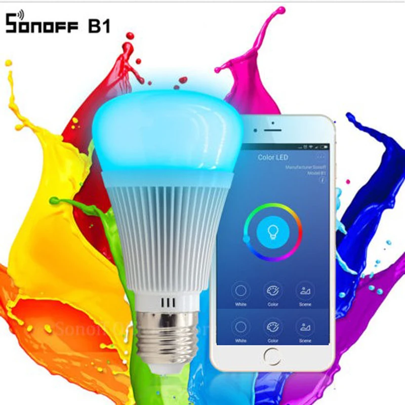 Itead Sonoff B1 Dimmable LED Wifi Smart Light Bulbs Remote Control APP