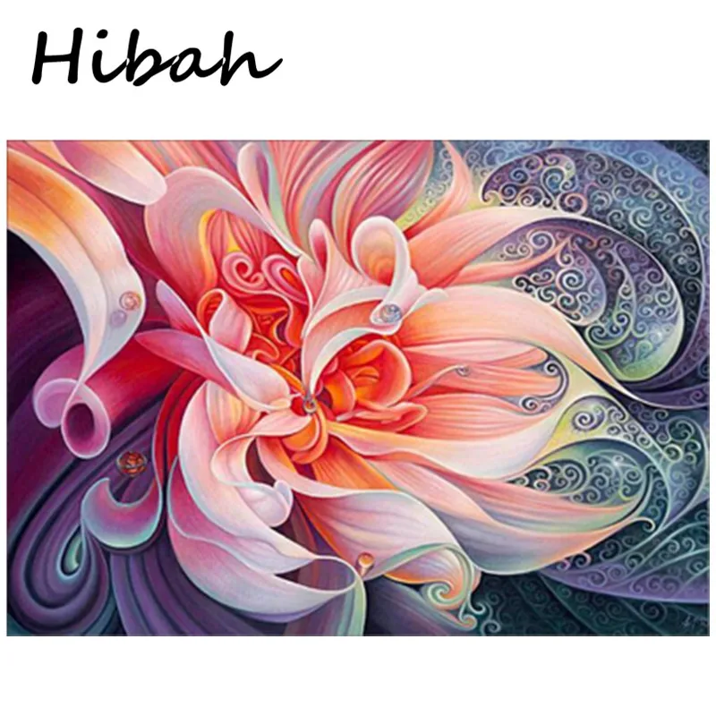 

Fantasy Flower Acupuncture 5D Diamond Embroidery Round Diamond Mosaic Home Decor Diy Diamond Cross Stitch