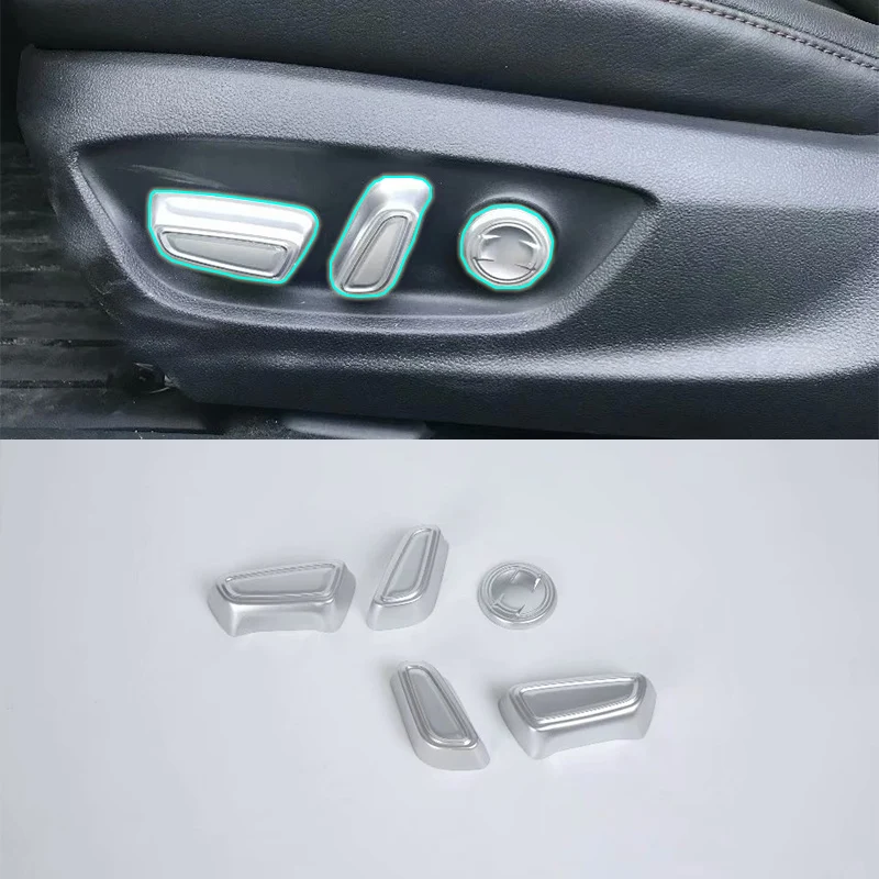 

Car Accessories Interior ABS Car Seat Adjustment Button Cover Trim 5pcs For Toyota Camry 2018 Car Styling