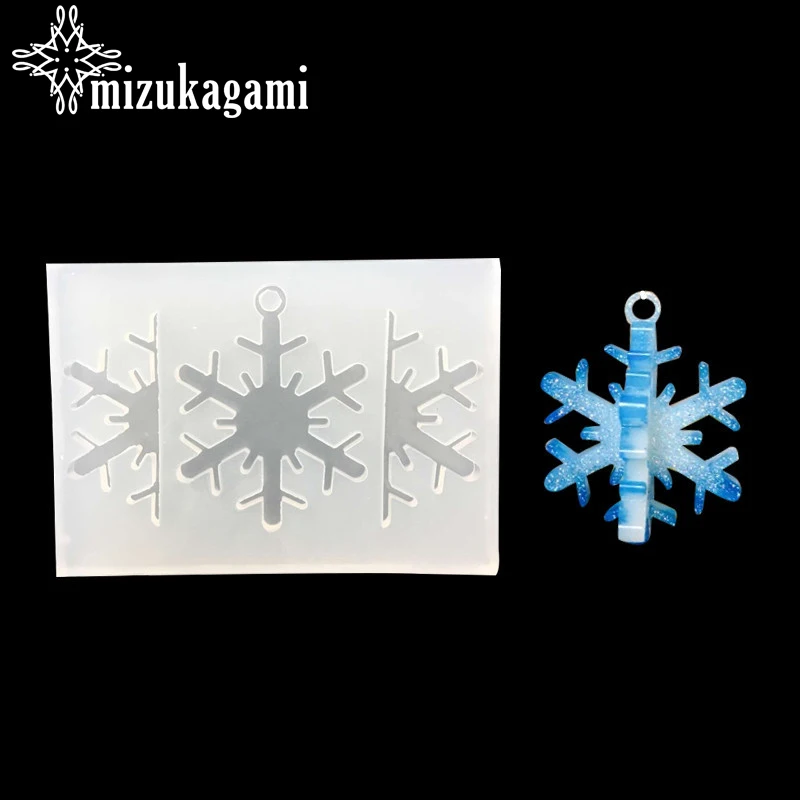 1pcs UV Resin Jewelry Liquid Silicone Mold 3D/4D Snowflake Shape Resin Charms Molds For DIY Intersperse Decorate Making Molds