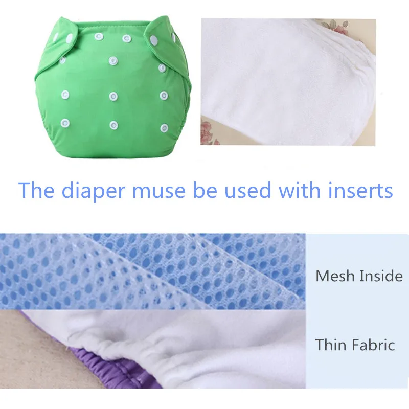 Детские подгузники, Моющиеся Многоразовые памперсы, тканевые подгузники, водонепроницаемые детские подгузники для новорожденных, зимние и летние подгузники