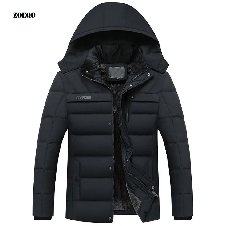 Новая зимняя мужская куртка с капюшоном, зимнее пальто для мужчин, Толстая Теплая мужская зимняя куртка, верхняя одежда, Jaqueta Masculina