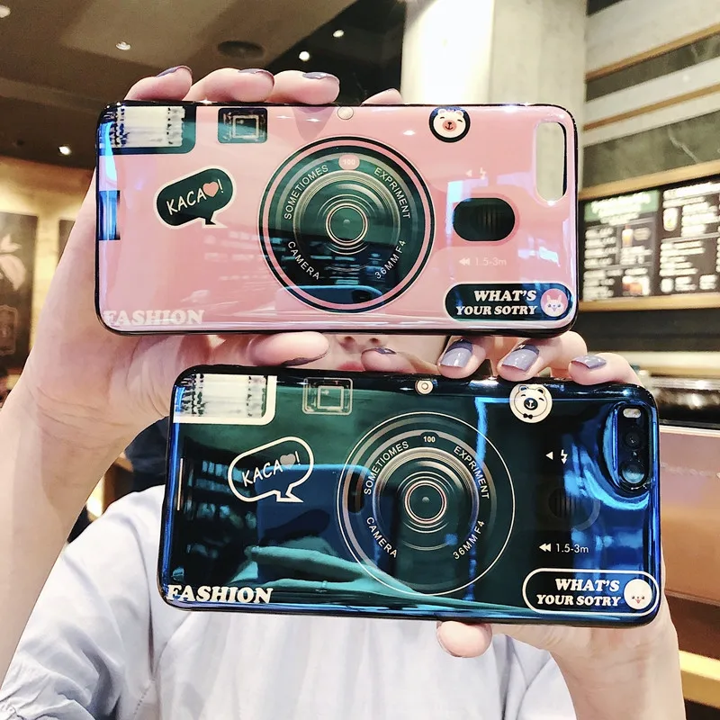 

3D Blu-Ray Camera Case For XiaoMi Mi A1 A2 8 se Max 2 3 RedMi 7 7A S2 Y2 4X 6A 6 Pro Note 5 Pro 5A Soft Phone Holder Case