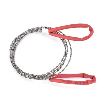 

Outdoor Camping Hiking Manual Hand Steel Rope Stainless Steel Travel Tool Chain Saw Emergency Survival Gear Steel Wire Kit