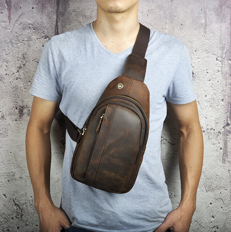 viagem peito pacote sling saco design triângulo