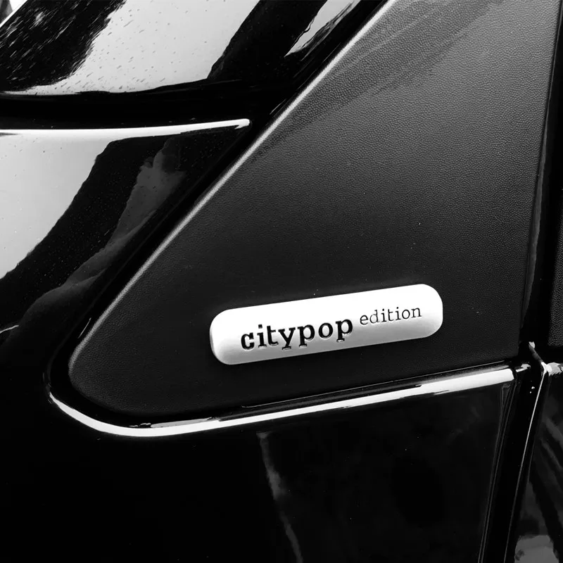 Newbee 2 шт./лот 3D Автомобильная Наклейка металлическая эмблема citypop издание зеркало