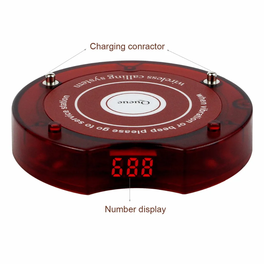 Ресторанный пейджер, Беспроводная подставка, пейджер, платный приемник для Беспроводной подкачки, система очередей, система вызова официанта F4475