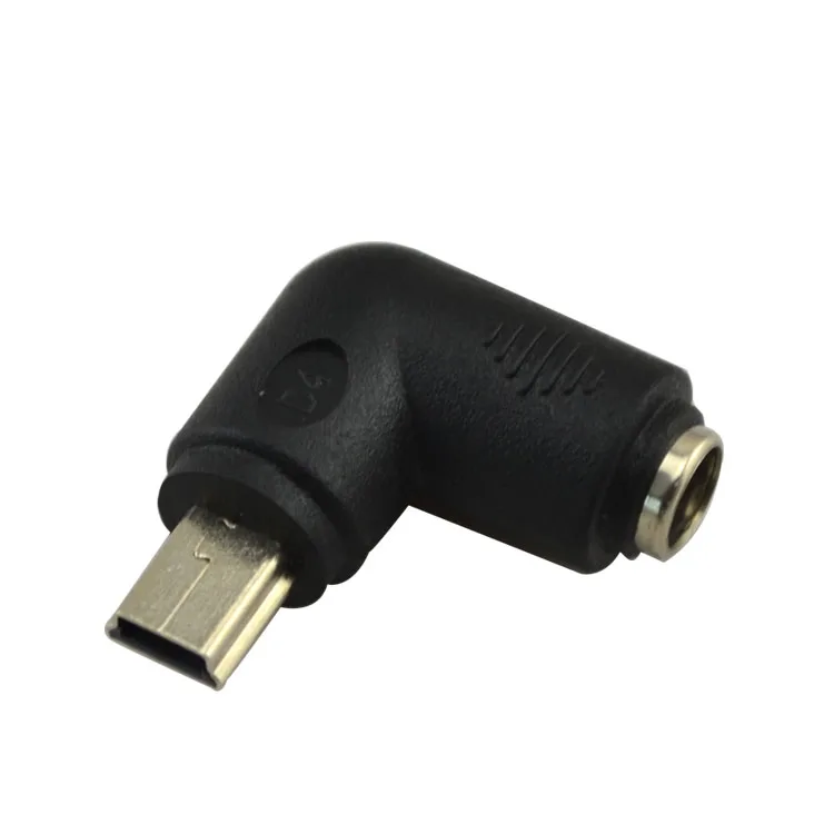 

90 Degree DC 5.5*2.1mm Female to mini 5pin usb male Charger adapter 5.5mm 2.1mm to Micro usb 5pin For Computer Notebook